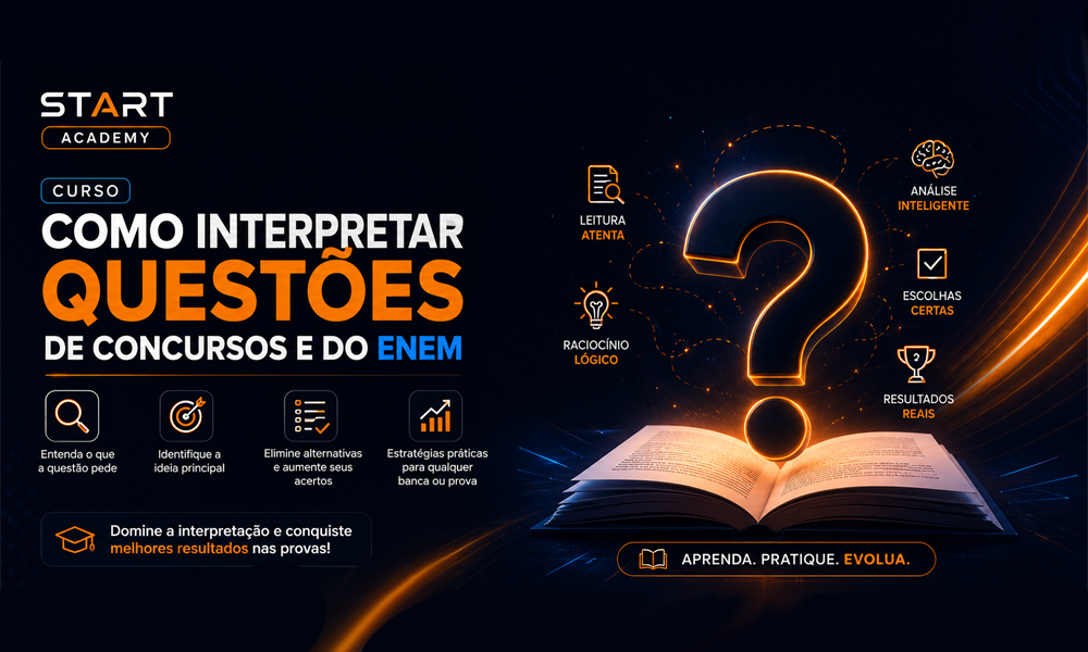 Capa de START Academy - Como Interpretar Questões